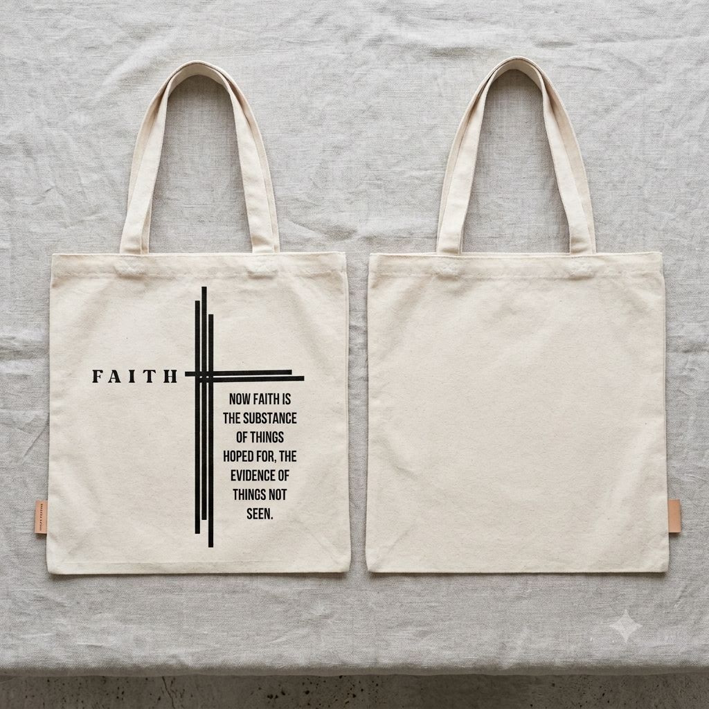 Faith tote bag